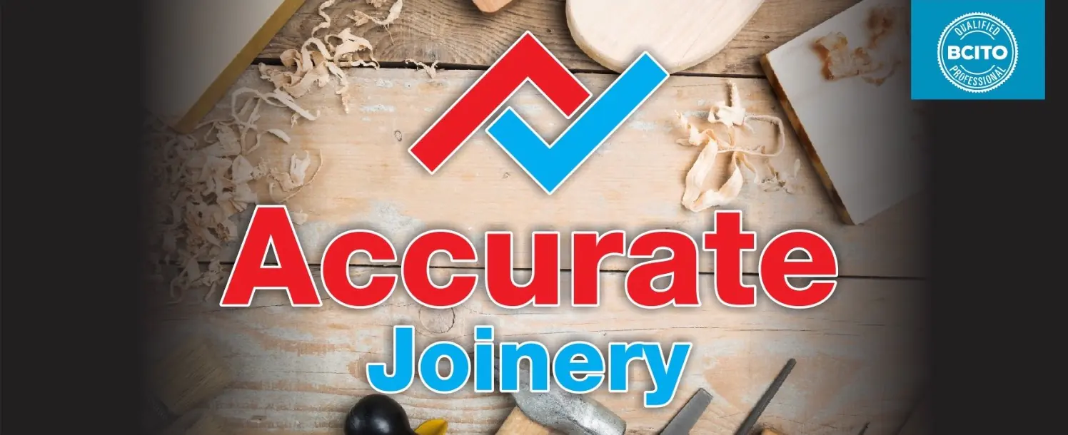 Accurate Joinery Christchurch workshop sign
